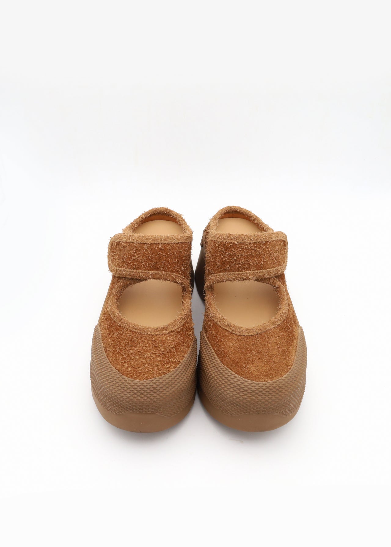 HAIRY SUEDE MULE BROWN